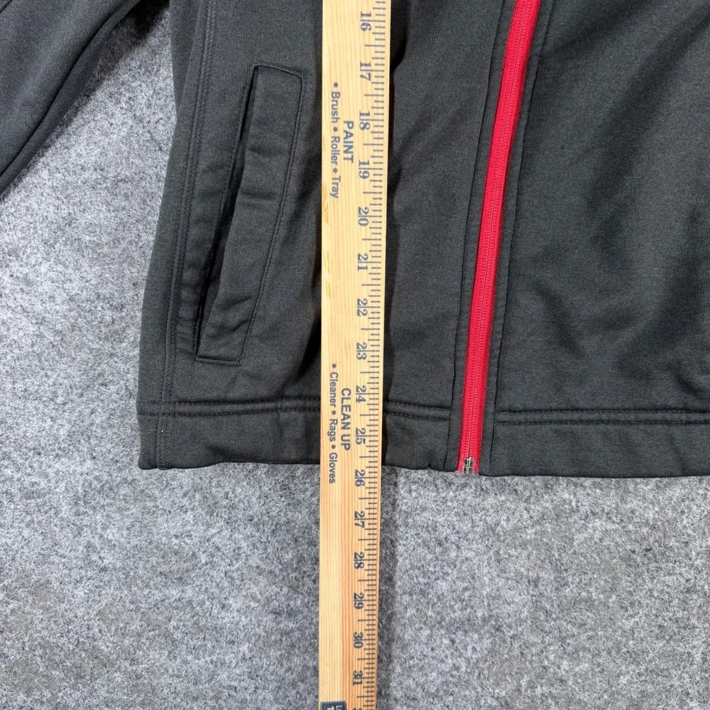 Free Country Boys L 14/16 Black Softshell Hooded Jacket Fleece Lined Full Zip